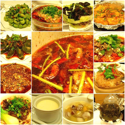 Chinese food in szechuan-style