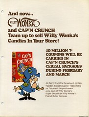 Cap'n Crunch ad for Wonka Coupon