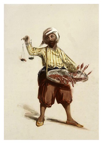 012-Vendedor de dulces de Constantinopla-Sketches of character and costume in Constantinople 1854- Forbes Mac Bean