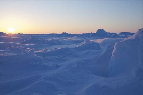 Landscapes on the frozen Arctic Ocean