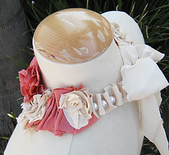 Silk Flower Necklace DIY -SIDE