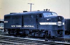 New York Central Railroad Alco FA-2 at Detroit Michigan circa mid 1960's. From the internet.