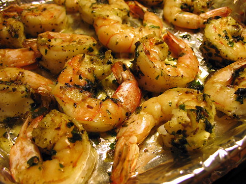 broiled shrimp with zhough