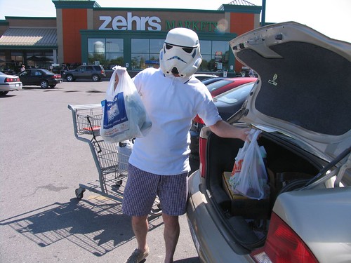 Stormtrooper shopping....