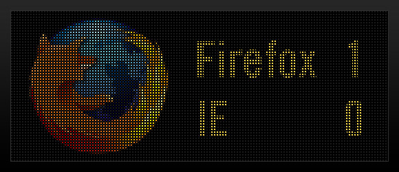 Firefox 1 - IE 0