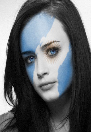 Alexis Bledel Argentina South Africa World Cup
