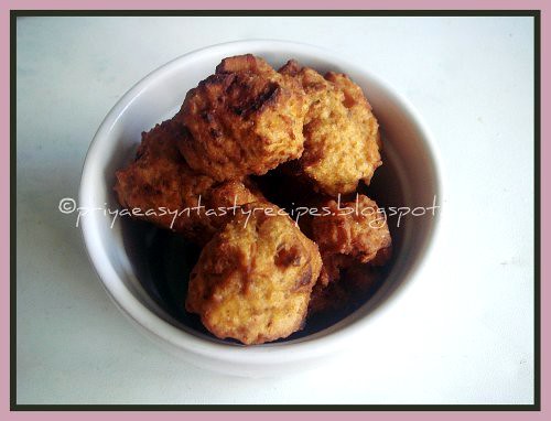 Yam and oats fritter