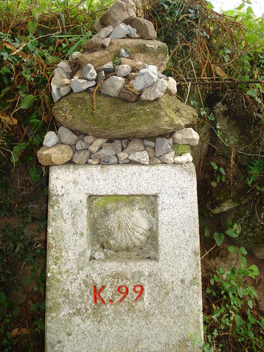 Camino de Santiago, kilometer 99. Photo by Wendy A F G Stengel, some rights reserved.