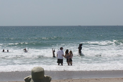 Dave, me & Catie in the Atlantic Ocean