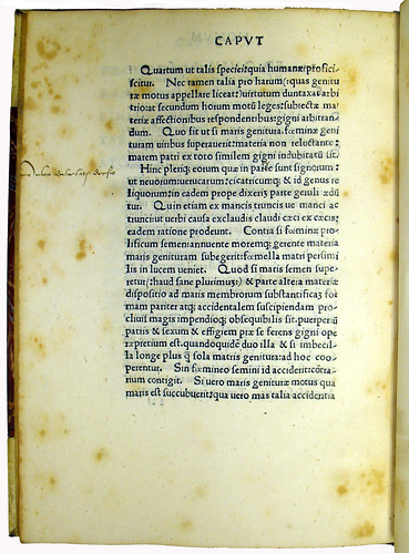Page of Text with Marginal Annotation from 'Enneas Muliebris'