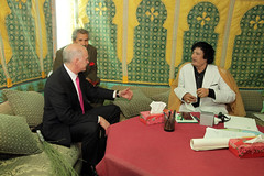 Συνάντηση με τον Λίβυο Ηγέτη, Muammar al-Gaddafi