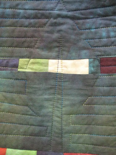 Autmn dyes quilted leaf