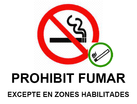 Prohibit fumar, a mitjes