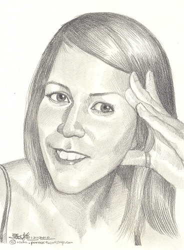 lady portrait in pencil 12112010
