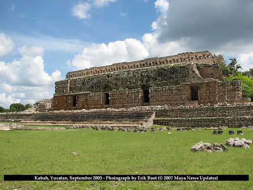 Kabah, Yucatan, Mexico - View of the Codz Pop Building