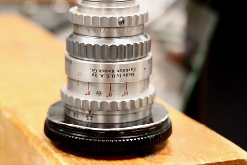 Cine mount 16mm lense epoxied to body cap