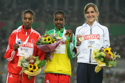 IAAF.org - Tirunesh Dibaba, ETH, won Gold medal for 10,000km in 31:55:41, season best for her, August 25, 2007.