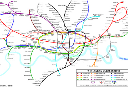 underground tube map tableau