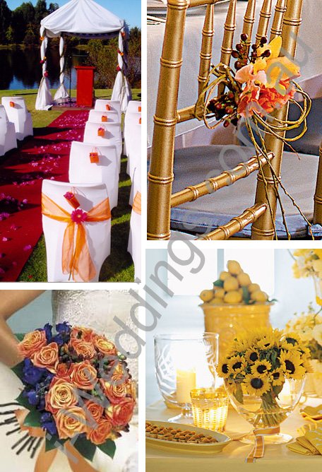 Planning Decoration iLoveThese orange and gold wedding inspirations