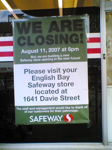 Robson Safeway is Closing