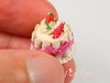 Tiny Red Currant and Strawberry Charlotte - 12th Scale Miniature Food