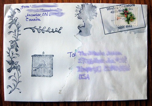The amazing waterlogged letter, which actually arrived