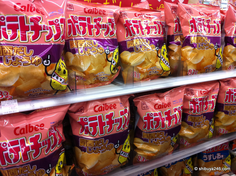 Kansai dashi shouyu flavored potato chips