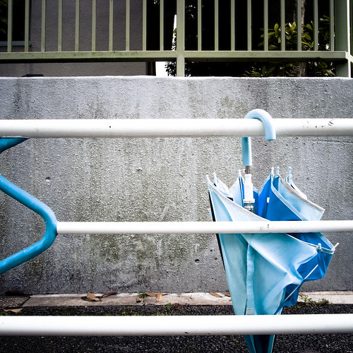 S and Lost Blue Umbrella
