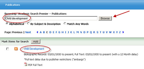 screenshot of a search query in ebscohost 