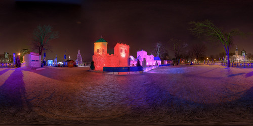 Ice Castle at the Quebec Winter Carnival