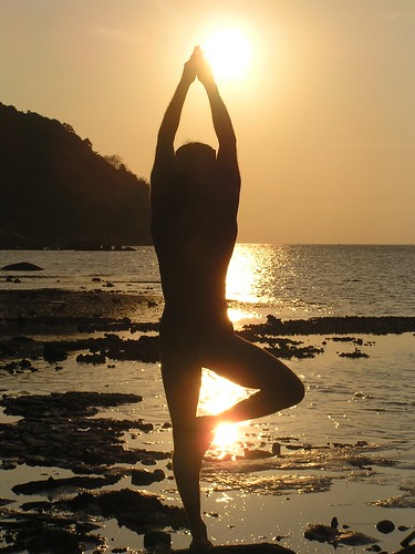 See you with sunset Yoga in Thailand. by Eric Lon.