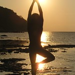 Eric Lon sunset Yoga in Thailand.