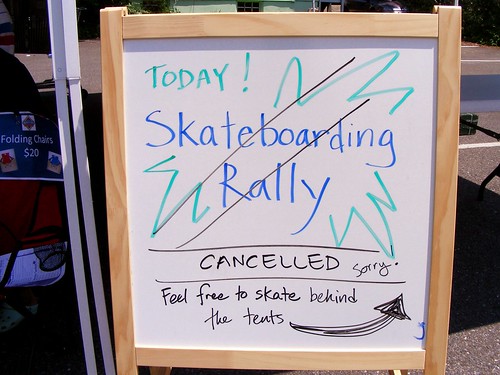 Skateboarding Rally Cancelled