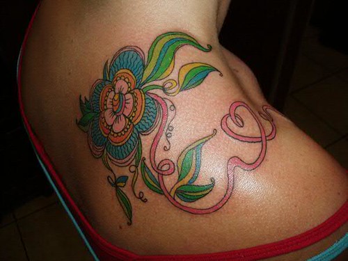 Flower Tattoo by Jon Poulson Flower 