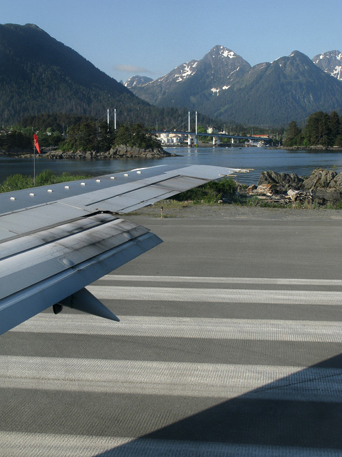 on the runway, Sitka, Alaska