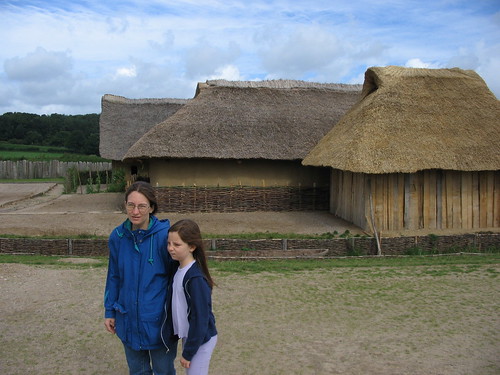 Hannah & Deanna with Hedeby houses