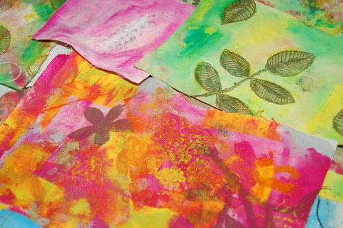 Fabric pieces painted (Photo by iHanna - Hanna Andersson)