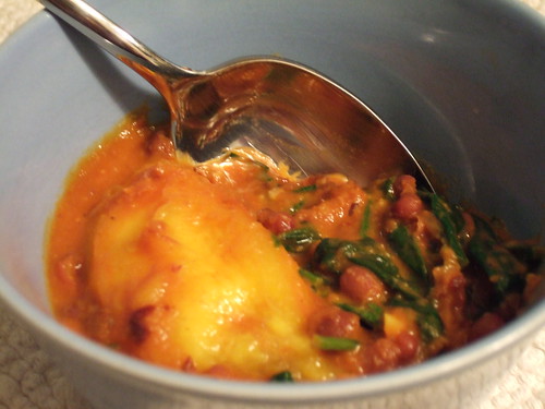Curried Adzukis with Mango and Spinach