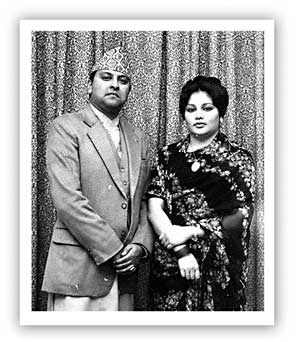 Prince Gyanendra with Princess Komal by Dwarika Das Shrestha
