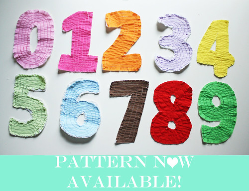 Rag Quilt Numbers Pattern Available for Download