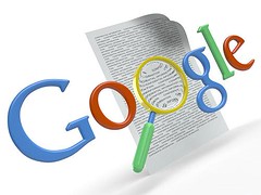 google logo vergrootglas 3D