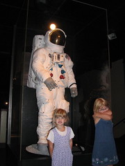 The girls and Neil Armstrong