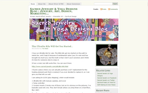 Sacred Jewelry & Yoga Designs Blog