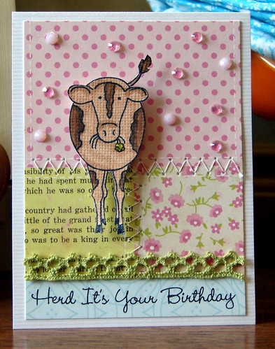 MFT Stamps - Herd it's Your Birthday Card
