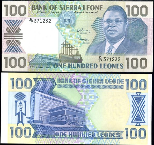 100 Leones Sierra Leone 1988-90