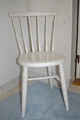 White chair for mom's craft room