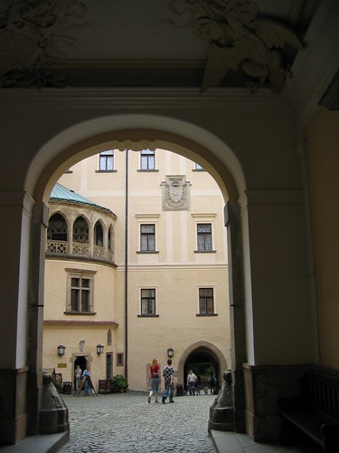 courtyard in Chateau Konopiste