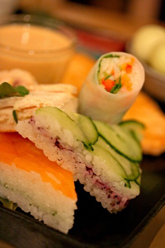 Another view of tea sandwiches