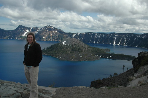 Posing at Crater Lake