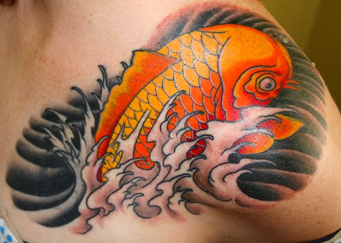 Kolejny koi fish tatoo